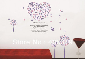 ... Love Tree Home Decor Wall Sticker Quote English Wedding Gifts Mixable