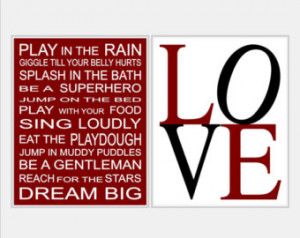 Boy Rules Boy Wall Quotes - Ba by Nursery Quotes - Red Nursery Wall ...