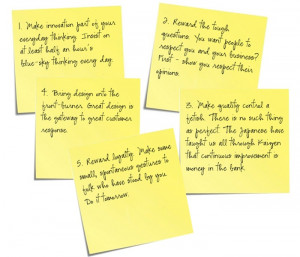 Love me some post it notes!