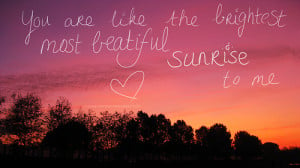 cute, love, night, photo, quote, sunrise