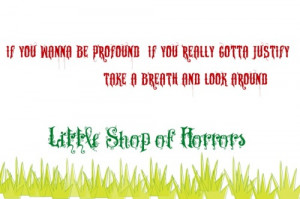 Tagged: little shop of horrors broadway musicals quotes