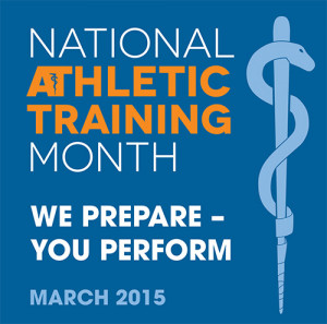 National Athletic Training Month Logo 2015