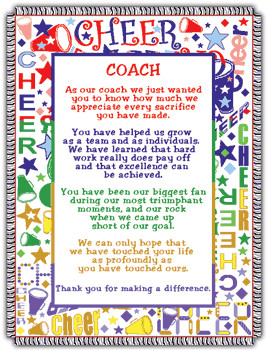Cheer Coach Poems