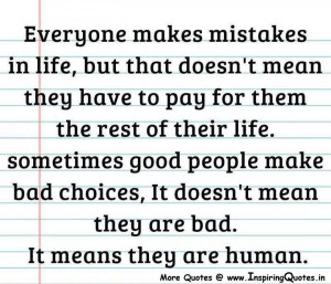 everyone makes mistakes in life....