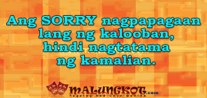 Sorry English/Tagalog Sorry Quotes