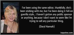 thankfully, she's been sticking with me, but I've been doing it full ...