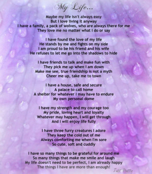 Inspiring poem called my-life