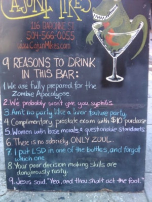 Chalkboard Bar Signs, funny bar signs, funny chalkboard signs, funny ...