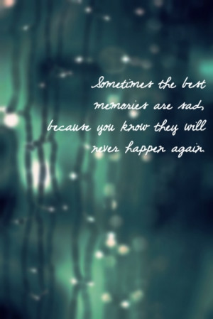 Sad Quotes Memories
