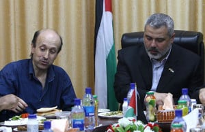 ... HAMAS Leader Dr. Mahmoud Zahar’s Table (w/HAMAS PM Ismail Haniyeh