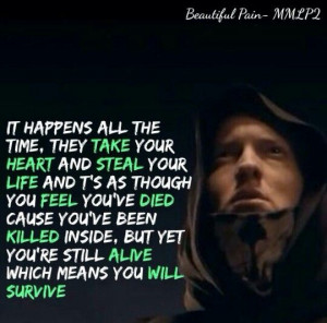 Beautiful Pain Eminem, Strength Quotes, Eminem Beautiful Pain Lyrics ...