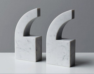 Marble Book End Quote