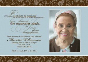 Adult Photo Card Birthday Invitation l