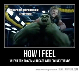 Funny photos funny Thor vs Hulk Avengers