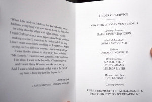Joan Rivers Funeral Service Program