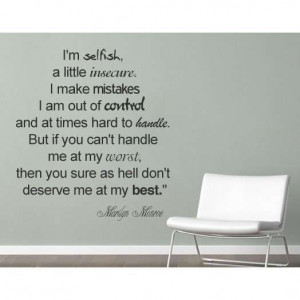 Selfish mother quotes | Selfish text wall quote decal for home wall ...