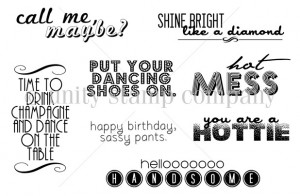 have used these sentiments in all the cards above, as well as these ...