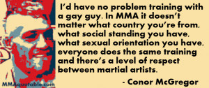 Conor McGregor and Rashad Evans on gay rights