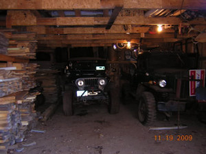 And the pole barn for hard top and boat storage, and the woodshop: