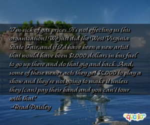 sick of gas prices. It's not