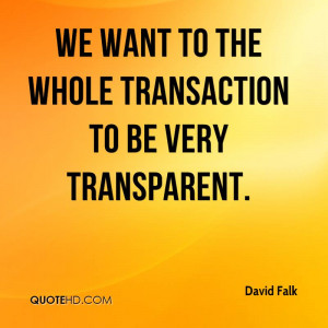 Being Transparent Quotes