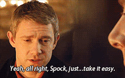 ... Sherlock had a Star Trek night.That is all.And John bought popcorn and