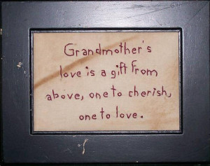 Primitive Hand stitched Grandmothers Love Picture In FrameAvailable in ...