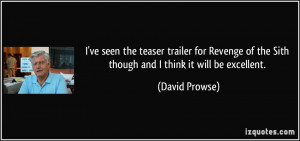 ve seen the teaser trailer for Revenge of the Sith though and I ...