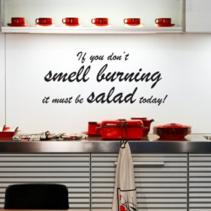 Salad Wall Sticker - Kitchen Quotes Wall Stickers