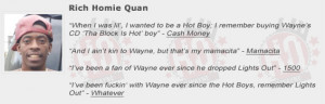 Rich Homie Quan Shouts Out Lil Wayne