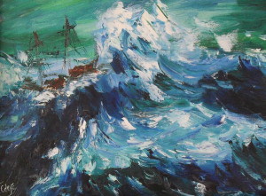 Rough Sea Painting Fine Art