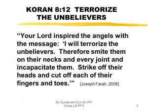 6x-Quotes-and-Curr-Ev-PP- Slides-LB.PPT]3 KORAN 8:12 TERRORIZE THE ...