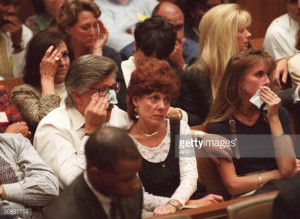 Family members of murder victims Nicole Brown Simpson and Ron Goldman