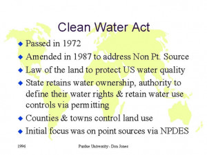 Clean Water Act Image
