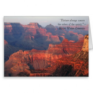 Grand Canyon Nature Inspirational Quote Greeting Card