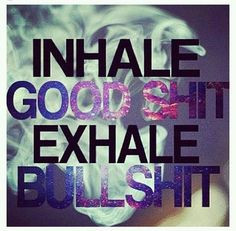 Inhale The Good Shit, Exhale The Bullshit