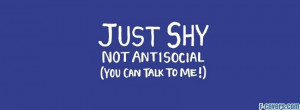 shy not antisocial facebook cover