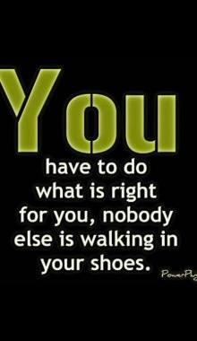 How do you know what's right for you? Share and process your ideas ...