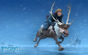 Frozen Movie Kristoff & Sven HD Wallpaper