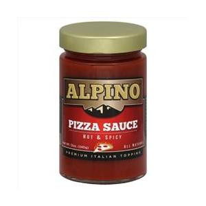 Alpino Pizza Sauce, Hot & Spicy, 12 Oz, Pack Of 6