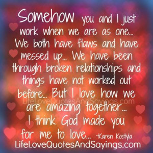 We Both Have flaws..