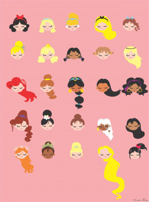Cute Disney Drawings Tumblr Disney princess by louise-rosa