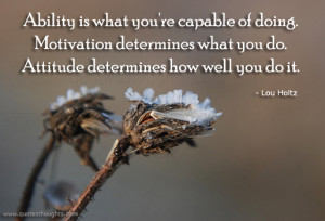 Attitude Quotes-Thoughts-Lou Holtz-Ability-Motivation-Best Quotes