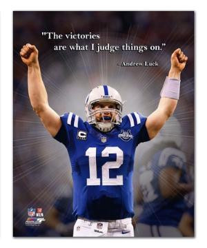 The Victories Are What I Judge Things On - Luck Quote