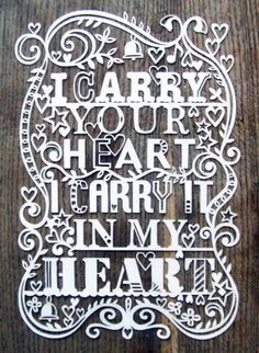 Carry Your Heart Laser cut by julene on Etsy, $80.00