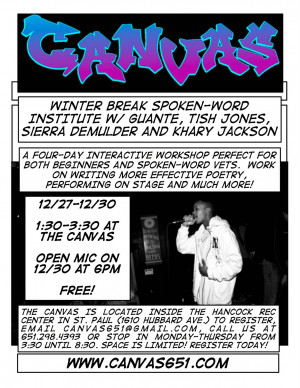 Winter Break Spoken-Word Institute