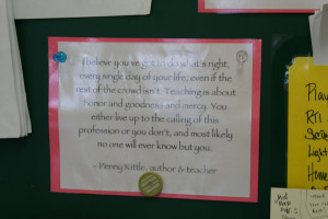 And some quotes just to inspire me like this one from Penny Kittle ...