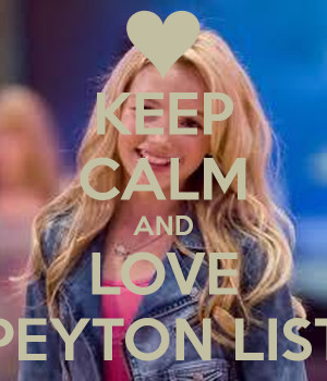 Keep Calm And Love Peyton List Poster