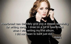 Adele quotes sayings music singer songs writing