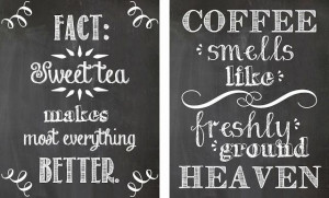 Chalkboard printables! #coffee #tea #sweettea #printable #chalkboard ...